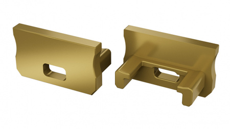 Zaślepka do profilu LED LUMINES A RAL1923 z otworem  12-1719-00