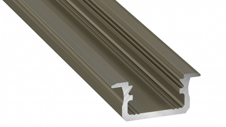 Profil LED LUMINES typ B inox anodowany 1 m 10-0023-10