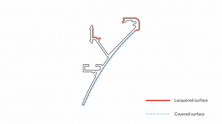 LUMINES Profil typ LOGI czarny lakierowany 2,02 m 10-0745-20