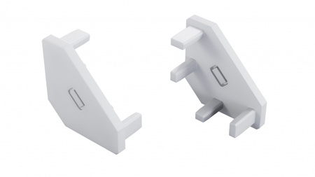 Zaślepka do profilu LUMINES ajar biała 2w1 12-1501-01