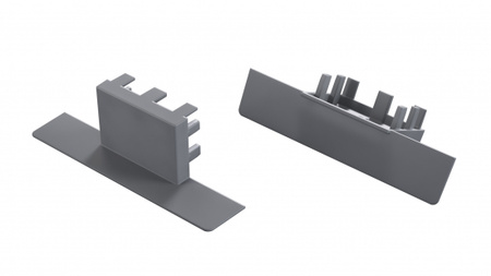 Zaślepka do profilu LUMINES akin srebrna lak. 12-1565-01
