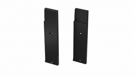 LUMINES Zaślepka ALU do profilu LED FLARO czarna lakierowana prawa prosta