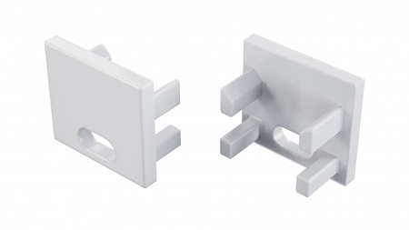 Zaślepka ALU LUMINES CANTO/VIGO biała lakierowana z otworem 12-1691-10