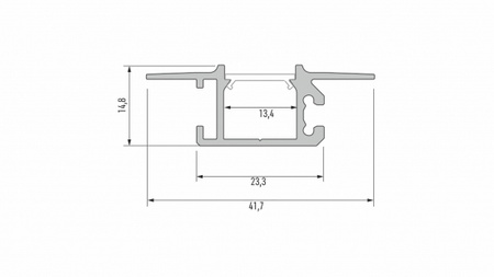 LUMINES Profil LED typ MONO srebrny anodowany 2,02 m 10-0684-20