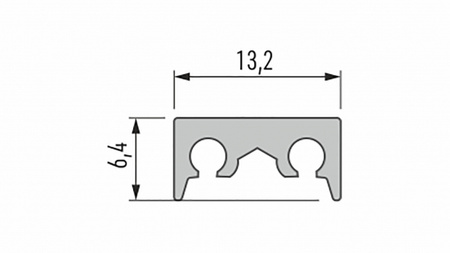 Profil LUMINES typ Cosmo M1 srebrny anod. 1 m