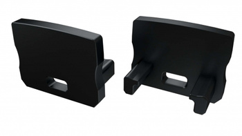 Zaślepka ALU do profilu LED LUMINES A HIGH czarna z otworem