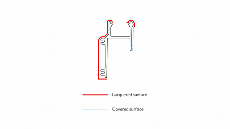 LUMINES Profil typ APA16 czarny lakierowany 3 m 10-0325-30
