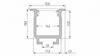 Profil LED LUMINES typ W surowy 2,02 m  10-0700-20