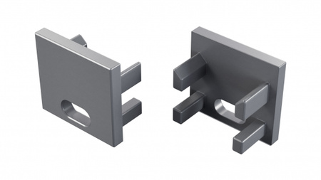 Zaślepka ALU LUMINES CANTO/VIGO srebrny anodowana z otworem 12-1695-10