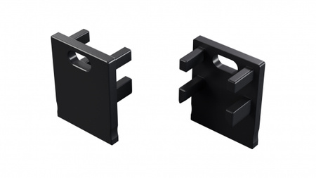 Zaślepka ALU LUMINES Bruno czarna lakierowana z otworem 12-1672-10