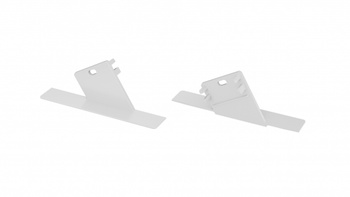 LUMINES Zaślepka do profilu LED Duo biała lewa z otworem