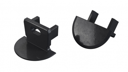 Zaślepka ALU LUMINES axin czarna lakierowana z otworem 12-1552-20