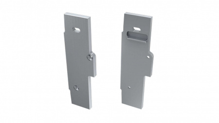 Zaślepka ALU do profilu LED LUMINES TIANO srebrna prawa prosta z otworem