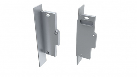 LUMINES Zaślepka ALU do profilu LED TIANO srebrna lewa do zabudowy z otworem