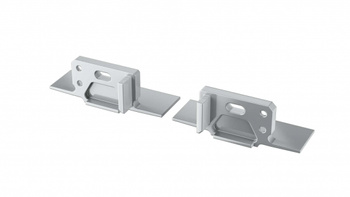 LUMINES Zaślepka ALU do profilu LED MONO srebrna z otworem prawa