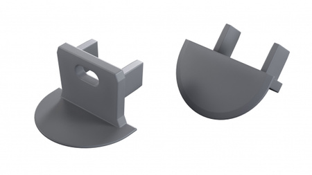 Zaślepka do profilu LUMINES axin srebrna lak. z o. 12-1555-00