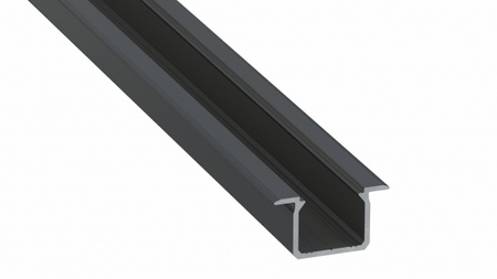 LUMINES Profil LED typ U czarny anodowany 3 m 10-1042-30