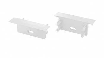 Zaślepka do profilu LUMINES Gemi biała z otworem