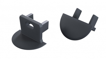 Zaślepka do profilu LUMINES axin Rock Anthracite z o. 12-1559-00