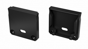 Zaślepka ALU LUMINES DILEDA czarna lakierowana z otworem