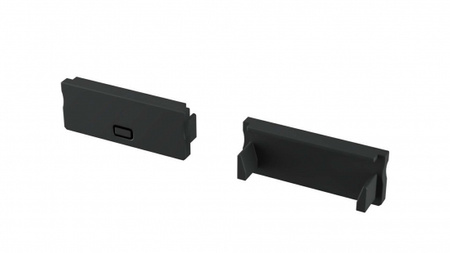 LUMINES Zaślepka do profilu LED DUAL czarna 2w1