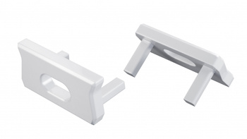 Zaślepka ALU LUMINES atom biała lakierowana z otworem 12-1541-10