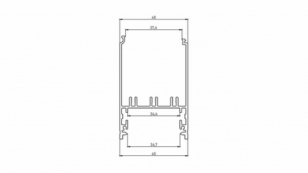 Profil LED LUMINES typ Foldo surowy 2,02 m  10-1070-20