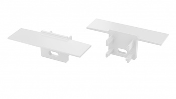 Zaślepka do profilu LUMINES Gaudi biała z otworem