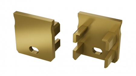 Zaślepka do profilu LED LUMINES Y RAL1923 z otworem  12-1789-00