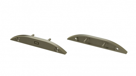 Zaślepka do profilu LED LUMINES RETO inox 2w1