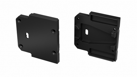 LUMINES Zaślepka ALU DOPIO czarna lakierowana z otworem