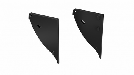 Zaślepka ALU LUMINES CONVA czarna lakierowana lewa z otworem