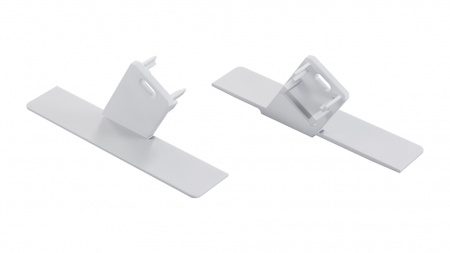 Zaślepka do profilu LUMINES Sono biała prawa z otworem 12-1331-00