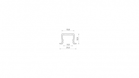 Profil LED LUMINES typ axin Sky blue lakierowany 3 m 10-1377-30