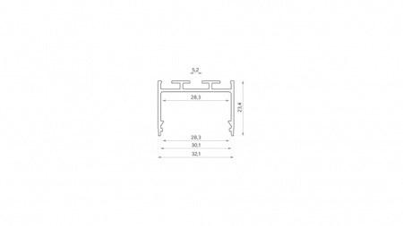 Profil LED LUMINES typ alba Rock Anthracite lakierowany 2,02 m 10-1409-20
