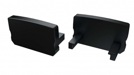 LUMINES Zaślepka ALU do profilu LED D HIGH czarna