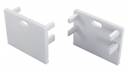 LUMINES Zaślepka do profilu Motta biała  z otworem 12-1681-00