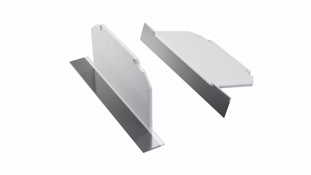 LUMINES Zaślepka ALU do profilu LED LARGO M3 czarna lakierowana pełna