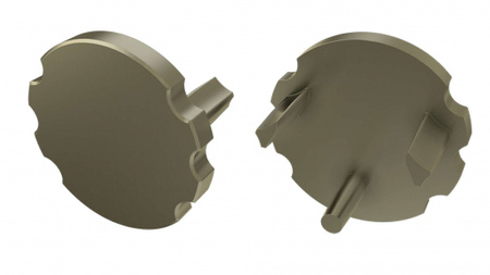 Zaślepka do profilu LED LUMINES MICO inox