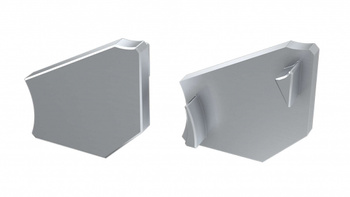 LUMINES Zaślepka ALU do profilu LED H srebrna prawa