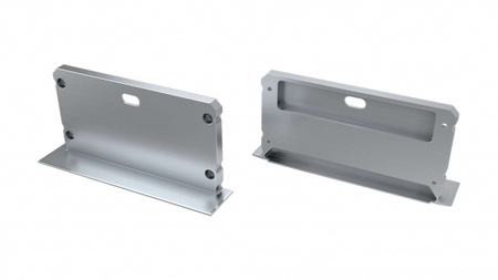 LUMINES Zaślepka ALU do profilu LED inLARGO srebrna z otworem