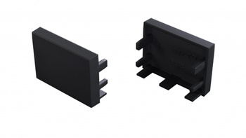 LUMINES Zaślepka do profilu alba czarna 12-1532-01