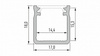 Profil LED LUMINES typ Y surowy 2,02 m  10-0090-20