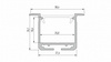 Profil LED LUMINES typ inDileda srebrny anodowany 2,02 m  10-0204-20