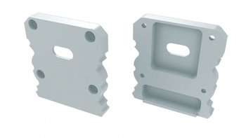 LUMINES Zaślepka ALU do profilu LED TALIA M1+TALIA biała z otworem