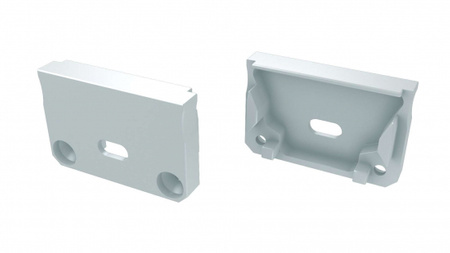 Zaślepka ALU do profilu LED LUMINES SILEDA biała z otworem