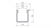 Profil LED LUMINES typ J surowy 2,02 m  10-0001-09