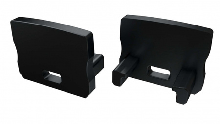 LUMINES Zaślepka ALU do profilu LED A HIGH czarna z otworem