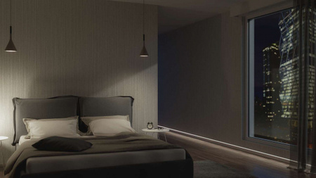 LUMINES Profil LED typ Flaro srebrny anodowany 2,02 m 10-0444-20