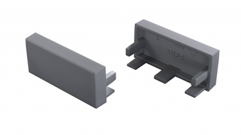 Zaślepka do profilu LUMINES aria srebrna lak. 12-1525-01